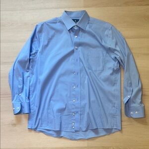 Stafford Blue Classic Dress Shirt Long Sleeve
